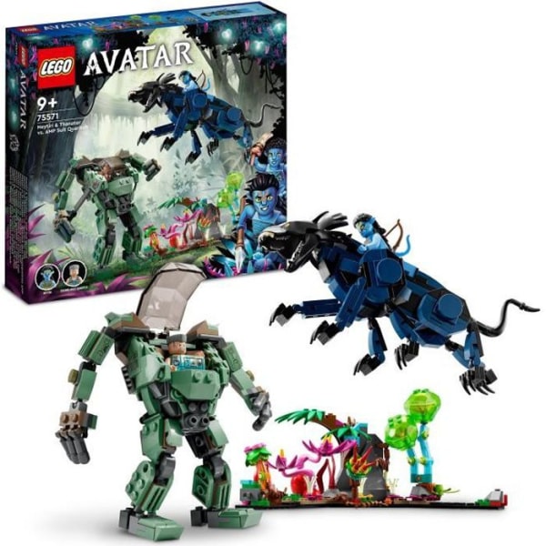 LEGO Avatar 75571 Neytiri and the Thanator vs. Quaritch i AMP Exoskeleton, Toy Flerfärgad