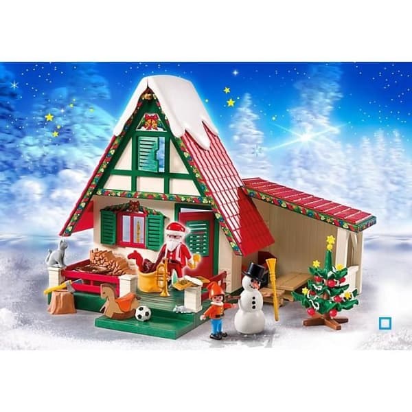 PLAYMOBIL - 5976 - Tomtens hus Beige, vit, brun, röd och grön
