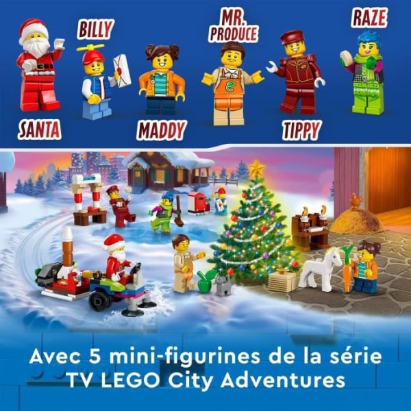 LEGO City Adventskalender 60352 - Julemands minifigur - Gave til børn Flerfärgad