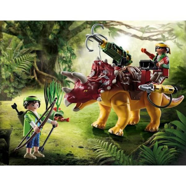 PLAYMOBIL - Dino Rise - Triceratops ja sotilaat - Mixed - 5 vuotta - 37 kpl Flerfärgad
