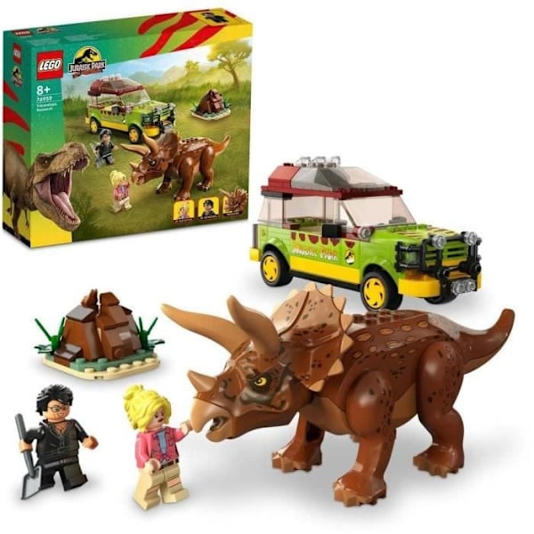 LEGO® Jurassic Park 76959 Jagten på Triceratops, billegetøj med dinosaurfigur Flerfärgad