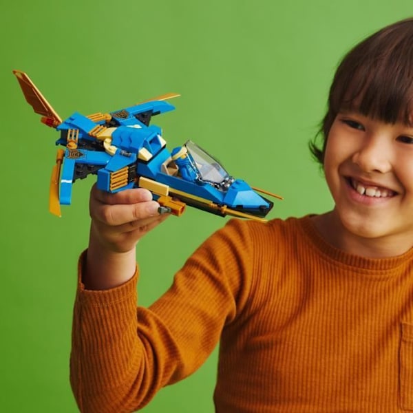 LEGO® NINJAGO 71784 Jay's Supersonic Jet – Evolution, Plane Toy, Evolutionary Ninja Vit