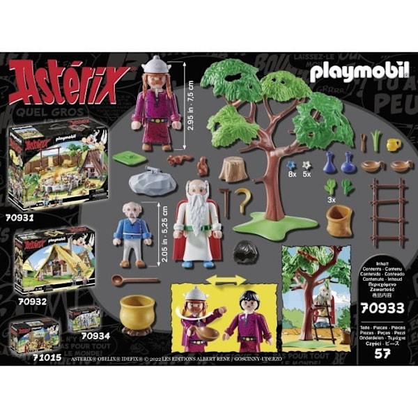 PLAYMOBIL 70933 Panoramix ja Magic Potion pata, Asterix, Aikuinen ja lapsi, Alkaen 5 vuotta Flerfärgad
