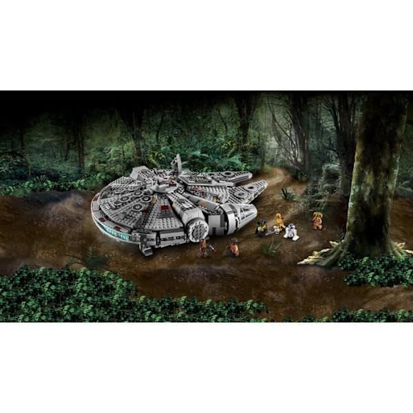 LEGO® Star Wars 75257 Millennium Falcon, byggbar modellsats med minifigurer Flerfärgad
