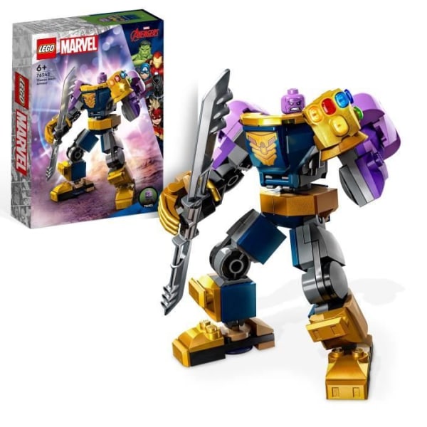 LEGO® Marvel 76242 Thanos Robotrustning - Superhjälteleksak - Avengers minifigur - Barn 6 år gamla
