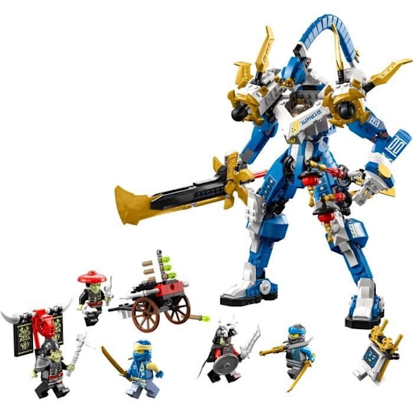 LEGO® NINJAGO 71785 Jay's Robot Titan, barnleksak, med minifigurer och armborst Vit