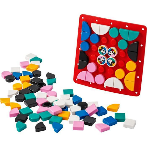LEGO DOTS 41963 - Mikki Hiiri ja Minni Hiiri -ompelulauta - Luova rakennuspeli lapsille Flerfarvet