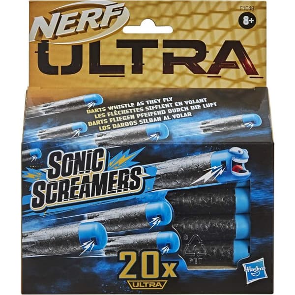 Nerf - Lataa Nerf 20 Ultra Sonic Screamers -nuolta Flerfärgad