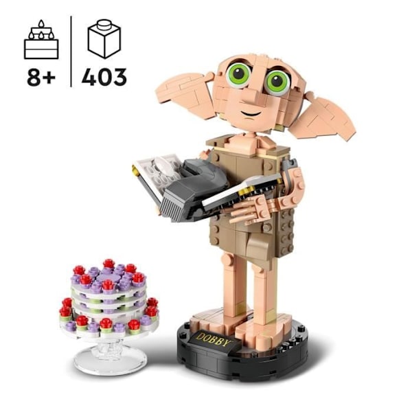 LEGO® Harry Potter 76421 Dobby the House Elf, karaktärsminifigurleksak, present Flerfärgad