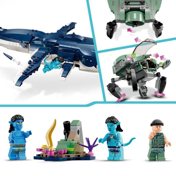 LEGO® Avatar 75579 Payakan the Tulkun och Crabsuit, Leksak med djurfigur, The Way of Water Vit