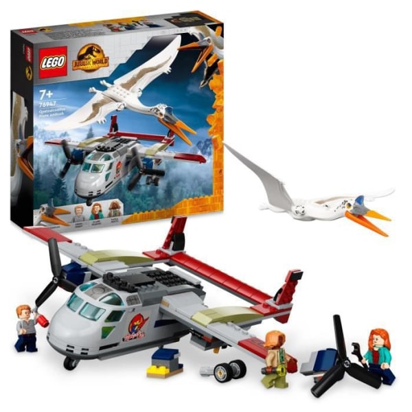 LEGO® 76947 Jurassic World Quetzalcoatlus Plane Ambush, Flygplan med dinosauriefigurer, från 7 år och uppåt
