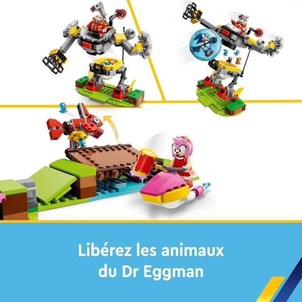 LEGO® Sonic the Hedgehog 76994 Sonic and the Green Hill Zone Looping Challenge, børnelegetøj med 9 figurer Flerfärgad