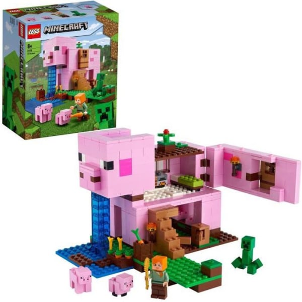 LEGO® Minecraft 21170 Grishuset, byggleksak, med krypfigur