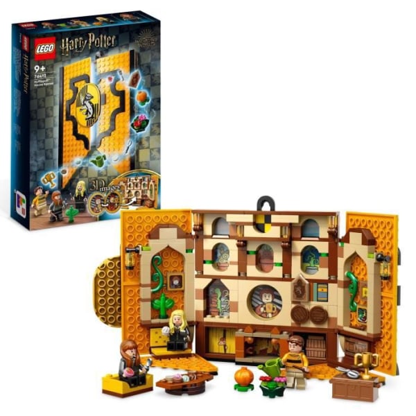 LEGO® Harry Potter 76412 Hufflepuff House Crest - Leksak med minifigurer och Hogwarts slottsdekor Vit