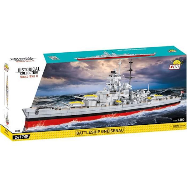 COBI 4835 - TAISTOLAIVA GNEISENAU Flerfärgad
