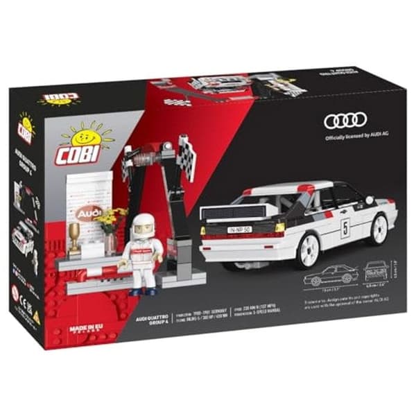 Model - COBI - Audi Quattro Gruppe 4 (1981) - Skala 1:35 - 167 dele - Audi licens