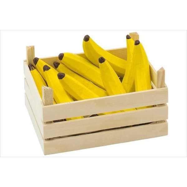 Træfrugter - Goki - Banan - Kasse med 10 - 8 cm - Gul