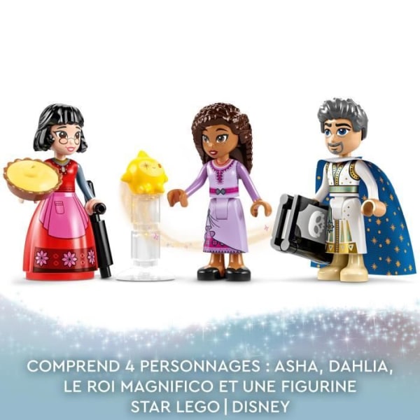 LEGO® Disney Wish 43224 King Magnificos slott, leksak från önskefilmen med Asha, Dahlia och King Magnifico minifigur