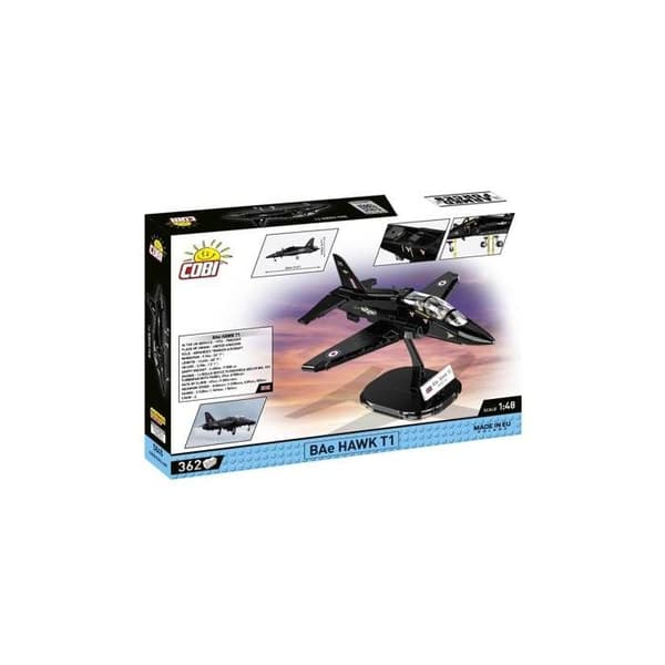 Flyvemaskine i mursten - COBI - BAE HAWK T1 - 362 elementer - Skala 1:48 - Hvid farve