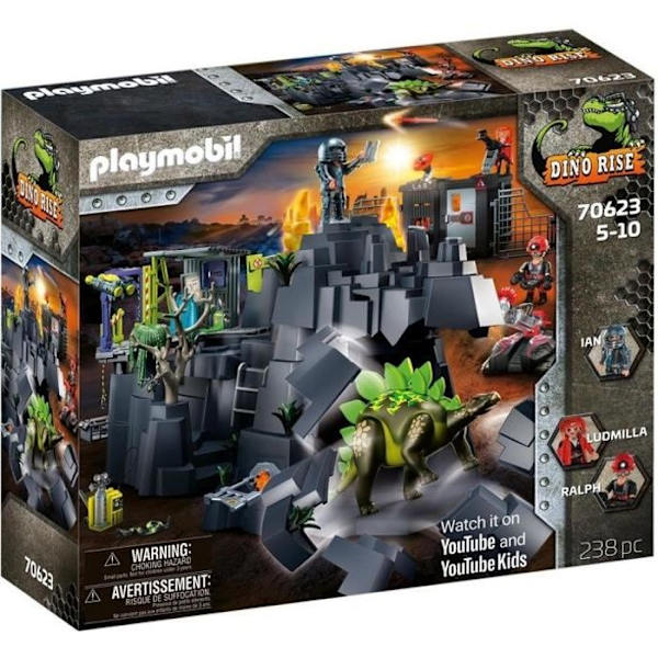 PLAYMOBIL - 70623 - Dino Rise - Dino Rock - Blandet - Fra 4 år - 2 års garanti Grön