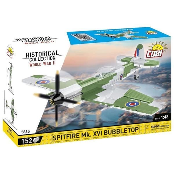 Model - COBI - Spitfire Mk.XVI Bubbletop - Plastik - At samle selv - 8 år og derover