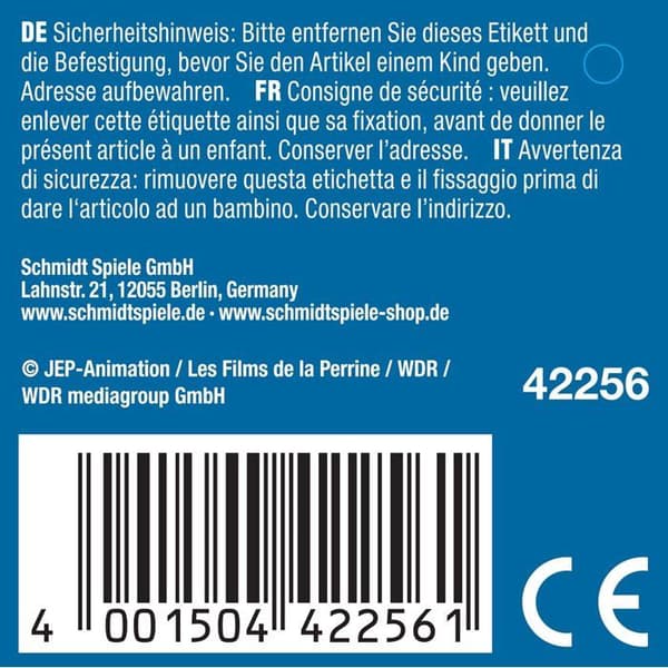 Pehmoeläin - SCHMIDT - Peli 42256 Bobo Dormant 25 cm - Polyesteri - Punainen Röd