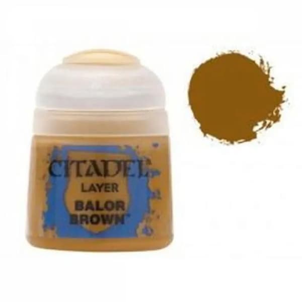 Maling - GAMES WORKSHOP - Citadel-Layer Balor - Beige - 12 ml - Metallisk beige