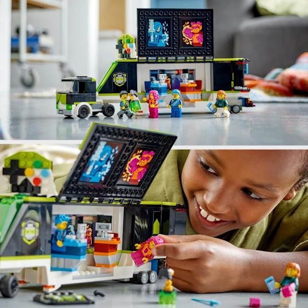 LEGO® City 60388 -videopeliturnausrekka, lasten lelu 7 vuotta vanha, eSports-kilpailu Flerfärgad