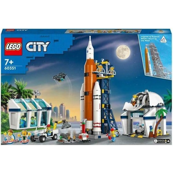 LEGO® City - Raketaffyringsbase - Rumskib til børn - 60351