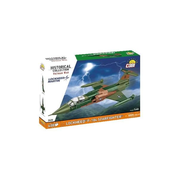 Rakennusleikki - COBI - Lockheed F-104 Starfighter - Vihreä - 33 cm - Todelliset yksityiskohdat