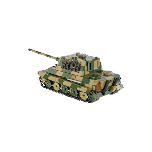 Rakennuslelu - COBI - Panzerjäger Tiger Ausf.B - Mittakaava 1:48 - 528 osaa - Vihreä