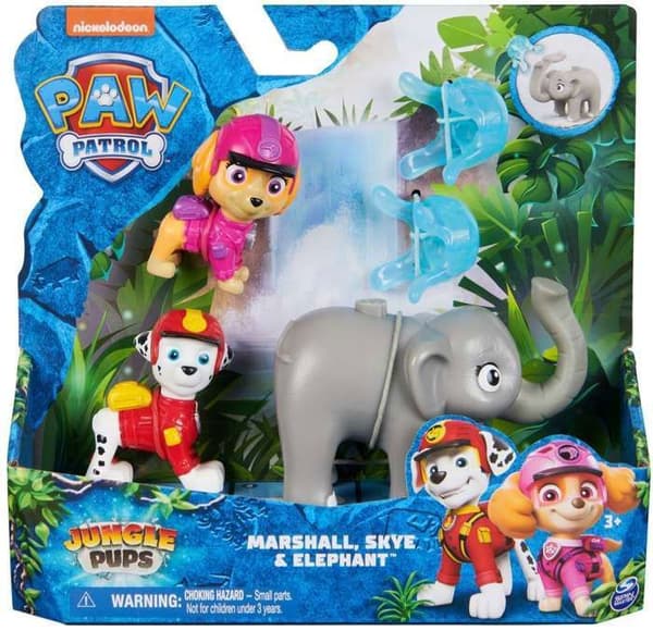Paw Patrol Jungle Pups sæt Skye Marshall figurer+ tilbehør