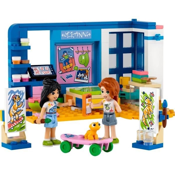 LEGO® Friends 41739 Lianns soveværelse, Mini-Dukkehuslegetøj, til børn i alderen 6 Blå