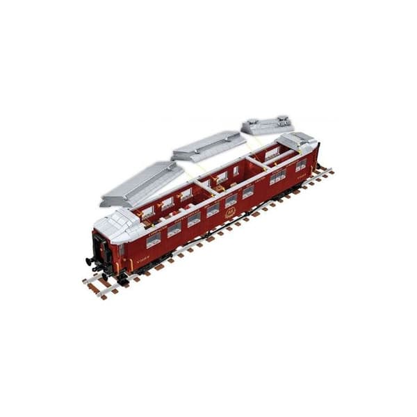 Byggeværk - COBI - COMPIEGNE VOGN - 1927 elementer - 2 figurer - 1:35 kastanj
