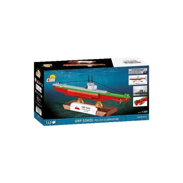 COBI 4863 - ORP SOKOL POLSK UBÅD - MULTIFARVET - BYGGESET
