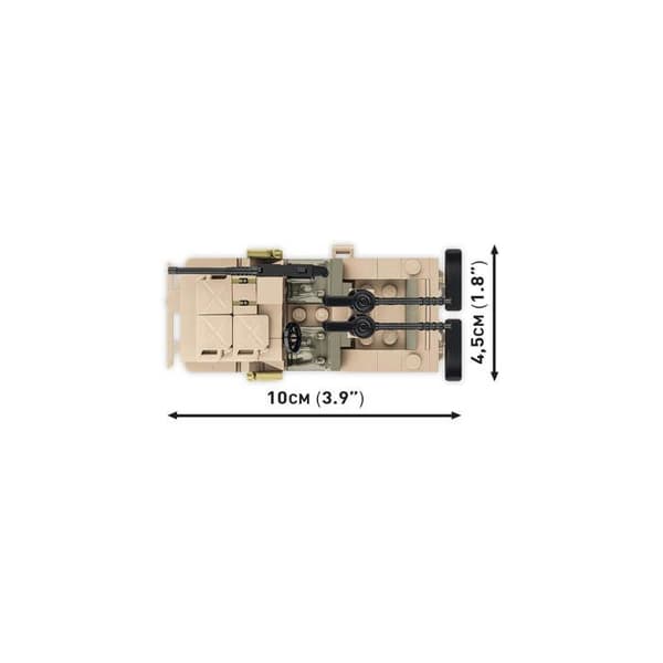 Maquette - COBI - WILLYS MB - SAS - Grøn - Plast - Til børn fra 6 år Grön, beige