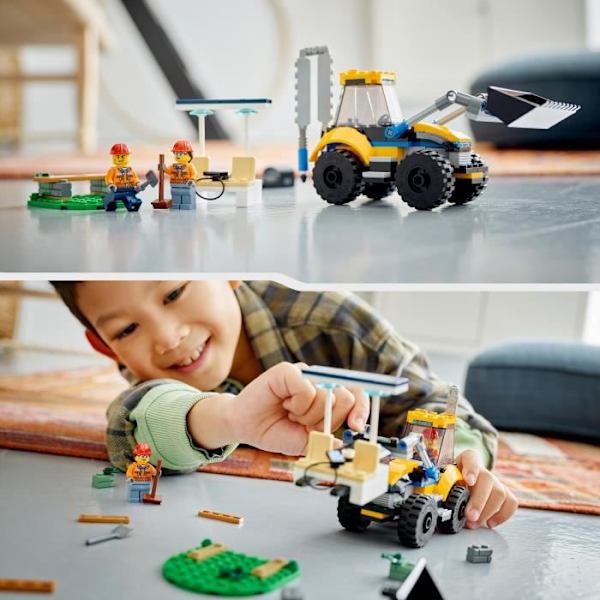 LEGO® City 60385 Bygggrävmaskin, Leksaksbyggnadsmaskin, Pojkar och Flickor 5 år Vit
