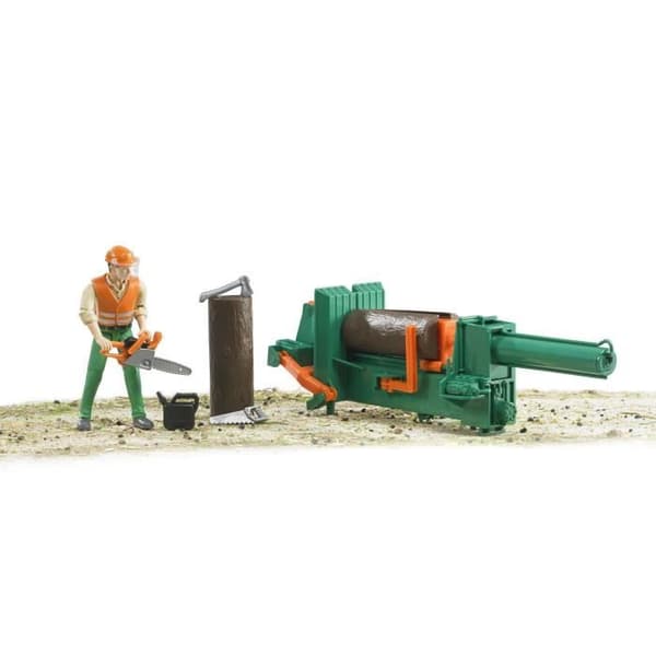 BRUDER - Bworld skovsæt med figur - 10,7 cm