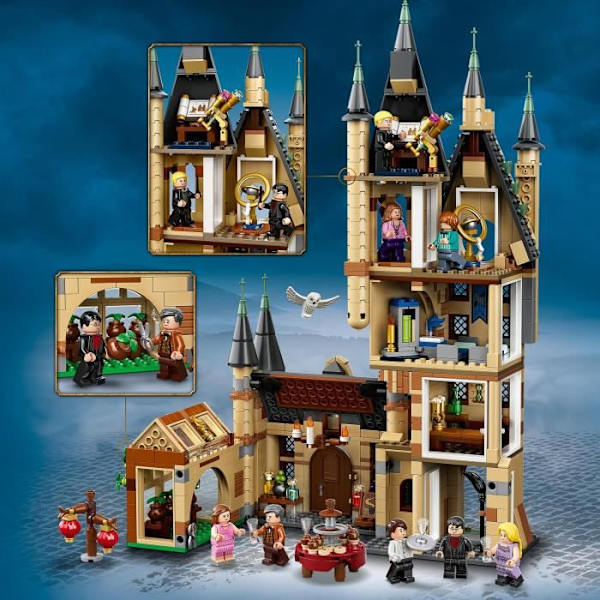 LEGO® Harry Potter 75969 Tylypahkan tähtitorni, linnalelu, Ronin minihahmo Beige och grå