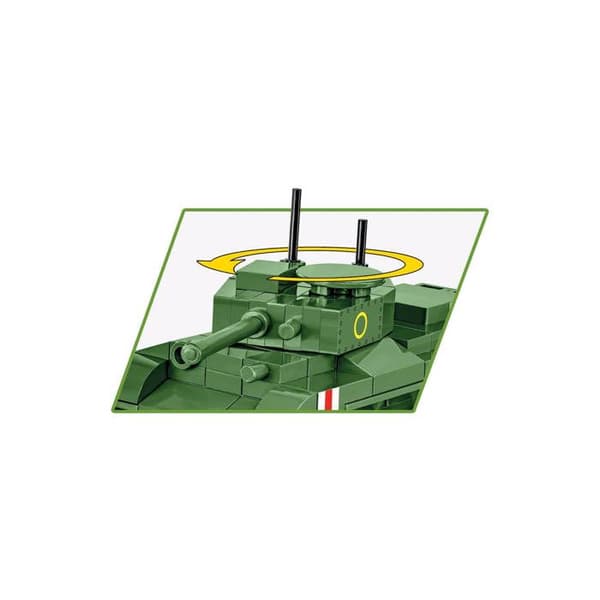 Bygget model - COBI - Cromwell Mk. IV - 110 elementer - Grøn - At samle selv