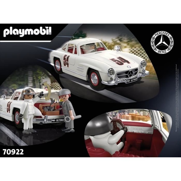 PLAYMOBIL 70922 Mercedes-Benz 300 SL, Klassiset autot, Aikuinen, Keräilyauto Flerfärgad