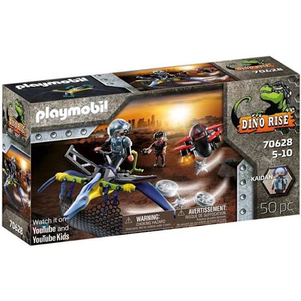 PLAYMOBIL - 70628 - Dino Rise - Pteranodon och drönare Flerfärgad