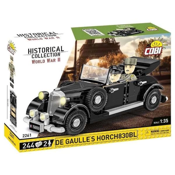 Maquette - COBI - Horch 830 BL - 244 dele - 2 figurer - Indvendig