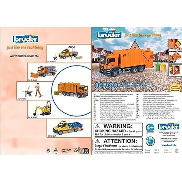 Sopcontainer MAN TGS (orange) Apelsin