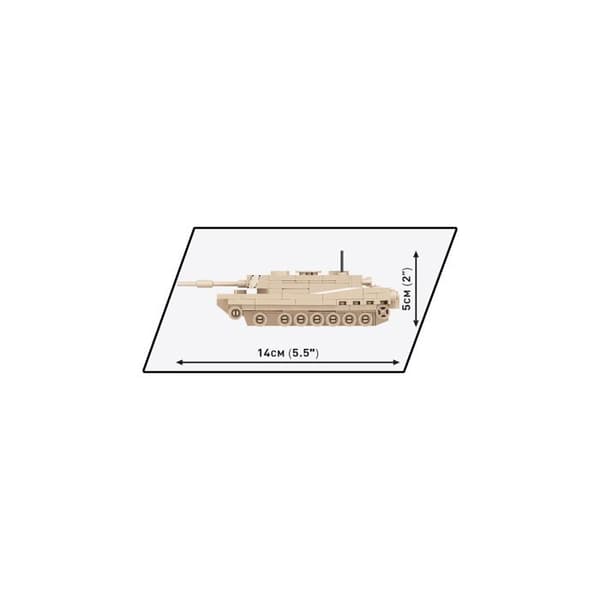 Modell - COBI - Abrams M1A2 - 1:72 - 174 elementer - Beige