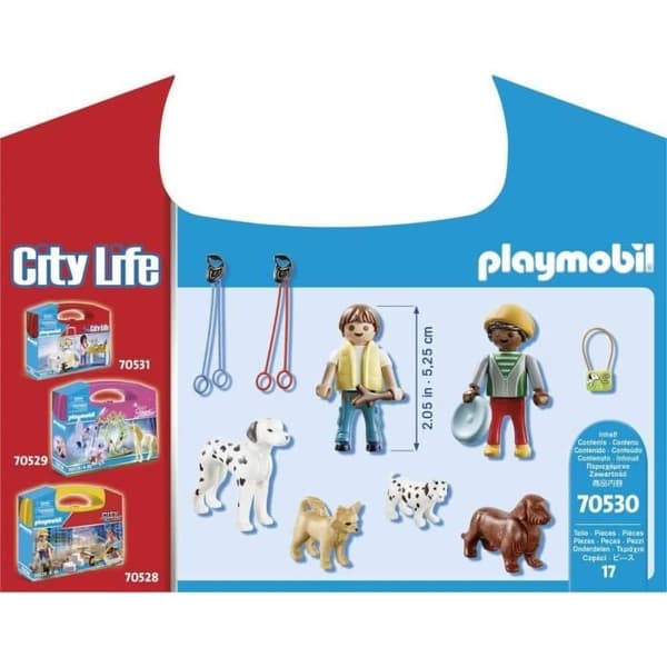 PLAYMOBIL - 70530 - Kuffert til børn og hunde