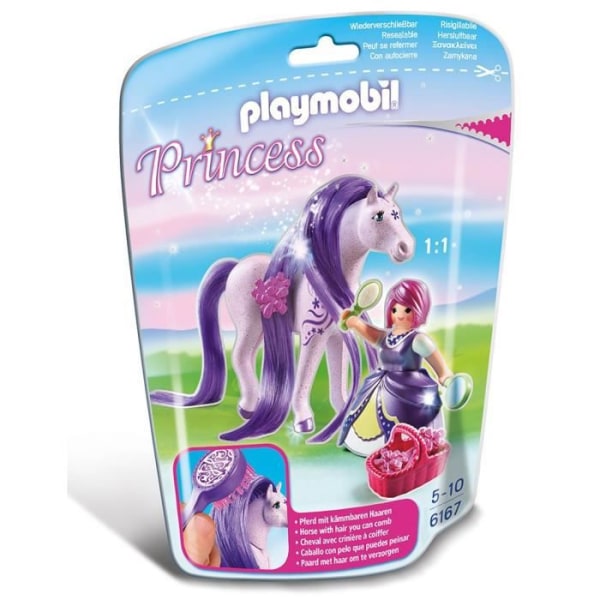 PLAYMOBIL - Violet Princess med frisörhäst - Playmobil Princess Range - Från 4 år
