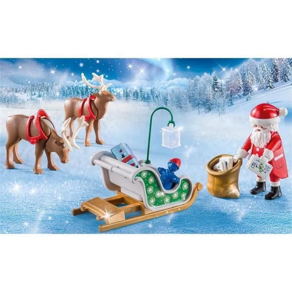 PLAYMOBIL - Julemandens Slæde - Unisex - Fra 4 år - 23 dele -