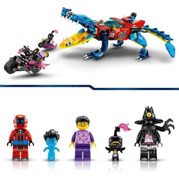LEGO® DREAMZzz 71458 Krokodilbilen, 2-i-1 leksaksbil, monstertruck