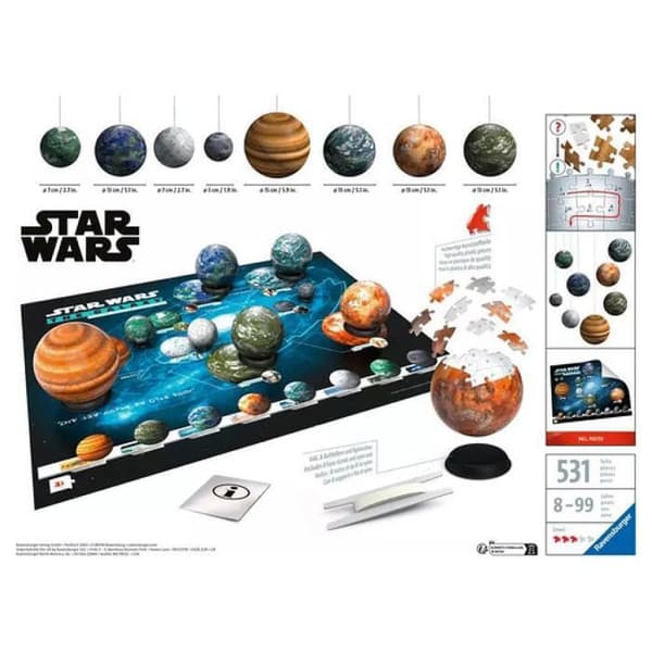 Puzzle 3D 531 brik(ker) Star Wars - RAVENSBURGER - Blå - Fra 8 år
